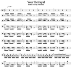 Your Betrayal Bullet for My Valentine Full Drum Transcription / Drum Sheet Music Cyril Mayer