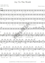 Joy to the World Whitney Houston Full Drum Transcription / Drum Sheet Music COPYDRUM