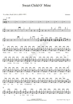 Sweet Child o' Mine Anastacia Full Drum Transcription / Drum Sheet Music COPYDRUM