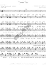 Thank You Dido Full Drum Transcription / Drum Sheet Music COPYDRUM