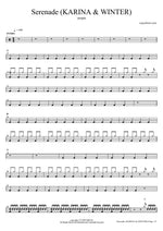Serenade (feat. Karina (카리나) and Winter (윈터)) - Aespa (에스파) drum sheet music