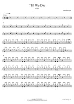 Til We Die - Aespa (에스파) drum sheet music