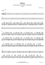 WDA (Whole Different Animal) (feat. G Dragon (지드래곤)) - Aespa (에스파) drum sheet music
