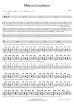 Modern Loneliness Lauv Full Drum Transcription / Drum Sheet Music COPYDRUM
