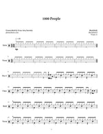 1000 People Blackfield Full Drum Transcription / Drum Sheet Music Jaslow Drum Sheets