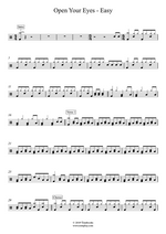 Open Your Eyes - Guano Apes drum sheet music