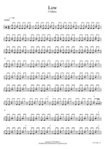 Low Coldplay Full Drum Transcription / Drum Sheet Music COPYDRUM