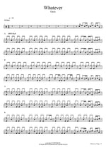 Whatever Oasis Full Drum Transcription / Drum Sheet Music COPYDRUM
