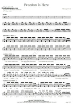 Freedom Is Here (Live) Hillsong United Full Drum Transcription / Drum Sheet Music COPYDRUM