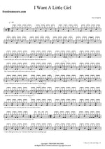 I Want a Little Girl Eric Clapton Full Drum Transcription / Drum Sheet Music COPYDRUM