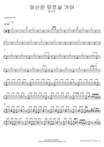 You Wouldn’t Know (당신은 모르실 거야) Jeong Seo Joo (정서주) Full Drum Transcription / Drum Sheet Music COPYDRUM