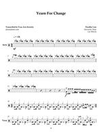 Yearn For Change Paradise Lost Full Drum Transcription / Drum Sheet Music Jaslow Drum Sheets