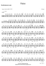 Enjoy D'Sound Full Drum Transcription / Drum Sheet Music COPYDRUM
