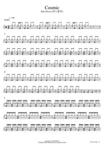 Cosmic Red Velvet Full Drum Transcription / Drum Sheet Music COPYDRUM