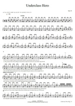 Underclass Hero Sum 41 Full Drum Transcription / Drum Sheet Music COPYDRUM