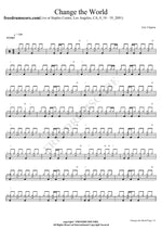 Change the World (Live in Los Angeles 2001) Eric Clapton Full Drum Transcription / Drum Sheet Music COPYDRUM