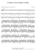 It Takes a Lot to Know a Man Damien Rice Full Drum Transcription / Drum Sheet Music COPYDRUM