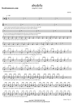 Abcdefu (Angrier) Gayle Full Drum Transcription / Drum Sheet Music COPYDRUM