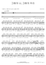Me Back Then, Us Back Then (그때의 나 그때의 우리) Urban Zakapa (어반자카파) Full Drum Transcription / Drum Sheet Music COPYDRUM