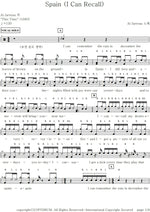 Spain (I Can Recall) Al Jarreau Full Drum Transcription / Drum Sheet Music COPYDRUM