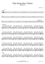 Glue Song - Beabadoobee drum sheet music