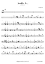 Sun Has Set - Beabadoobee drum sheet music