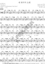 My One Desire (내 한가지 소원) Ongijangee (옹기장이) Full Drum Transcription / Drum Sheet Music COPYDRUM