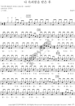 Since I Have Been Redeemed (Hymn 283) (나 속죄함을 받은 후 (283장)) Daniel New Hymnal (다니엘 새 찬송가) Full Drum Transcription / Drum Sheet Music COPYDRUM