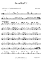 Bu JAGUAR13 Michiya Haruhata Full Drum Transcription / Drum Sheet Music COPYDRUM