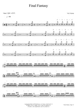 Final Fantasy Trio Töykeät Full Drum Transcription / Drum Sheet Music COPYDRUM