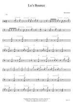 Lu's Bounce Dan Nimmer Trio Full Drum Transcription / Drum Sheet Music COPYDRUM