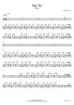 Say So - byjaye drum sheet music