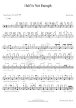 Half Is Not Enough Sarah Evelyn Full Drum Transcription / Drum Sheet Music COPYDRUM