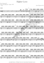 Higher Love (higher love) Stevie Wonder (스티비 원더) Full Drum Transcription / Drum Sheet Music COPYDRUM