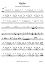 Holiday (Kristina Rybalchenko Drum Cover) Turnstile Full Drum Transcription / Drum Sheet Music COPYDRUM