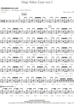 Sing! Glee Cast Full Drum Transcription / Drum Sheet Music COPYDRUM