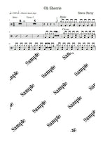 Oh Sherrie Steve Perry Full Drum Transcription / Drum Sheet Music KiwiDrums