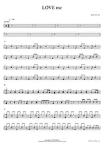 LOVE Me (LOVE me) BE'O (비오) Full Drum Transcription / Drum Sheet Music COPYDRUM