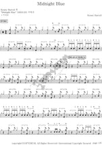 Midnight Blue Kenny Burrell Full Drum Transcription / Drum Sheet Music COPYDRUM