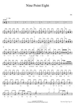 Nine Point Eight Drum Cover Mili Full Drum Transcription / Drum Sheet Music COPYDRUM