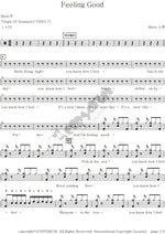 Feeling Good Muse Full Drum Transcription / Drum Sheet Music COPYDRUM