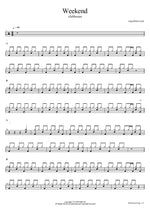 Weekend - Clubhouse drum sheet music