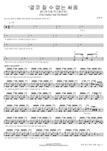 A Battle That Cannot Be Lost (The Chalice And The Blade) (결코 질 수 없는 싸움 (The Chalice And The Blade)) Kim Joon Su (김준수) Full Drum Transcription / Drum Sheet Music COPYDRUM