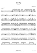 Scooby - Corook drum sheet music