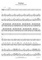 Genius LSD (Sia, Diplo and Labrinth) Full Drum Transcription / Drum Sheet Music COPYDRUM
