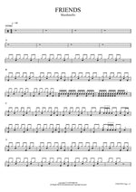 FRIENDS Marshmello Full Drum Transcription / Drum Sheet Music COPYDRUM