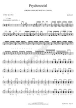 PSYCHOSOCIAL MEYTAL COHEN Full Drum Transcription / Drum Sheet Music COPYDRUM