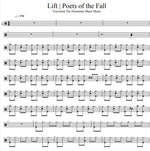 Lift Poets of the Fall Full Drum Transcription / Drum Sheet Music Vsevolod Koshur