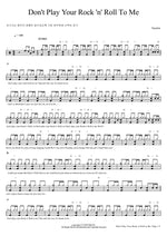 Don't Play Your Rock 'n' Roll To Me Smokie Full Drum Transcription / Drum Sheet Music COPYDRUM