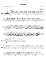 Far Away Nickelback Full Drum Transcription / Drum Sheet Music Jaslow Drum Sheets